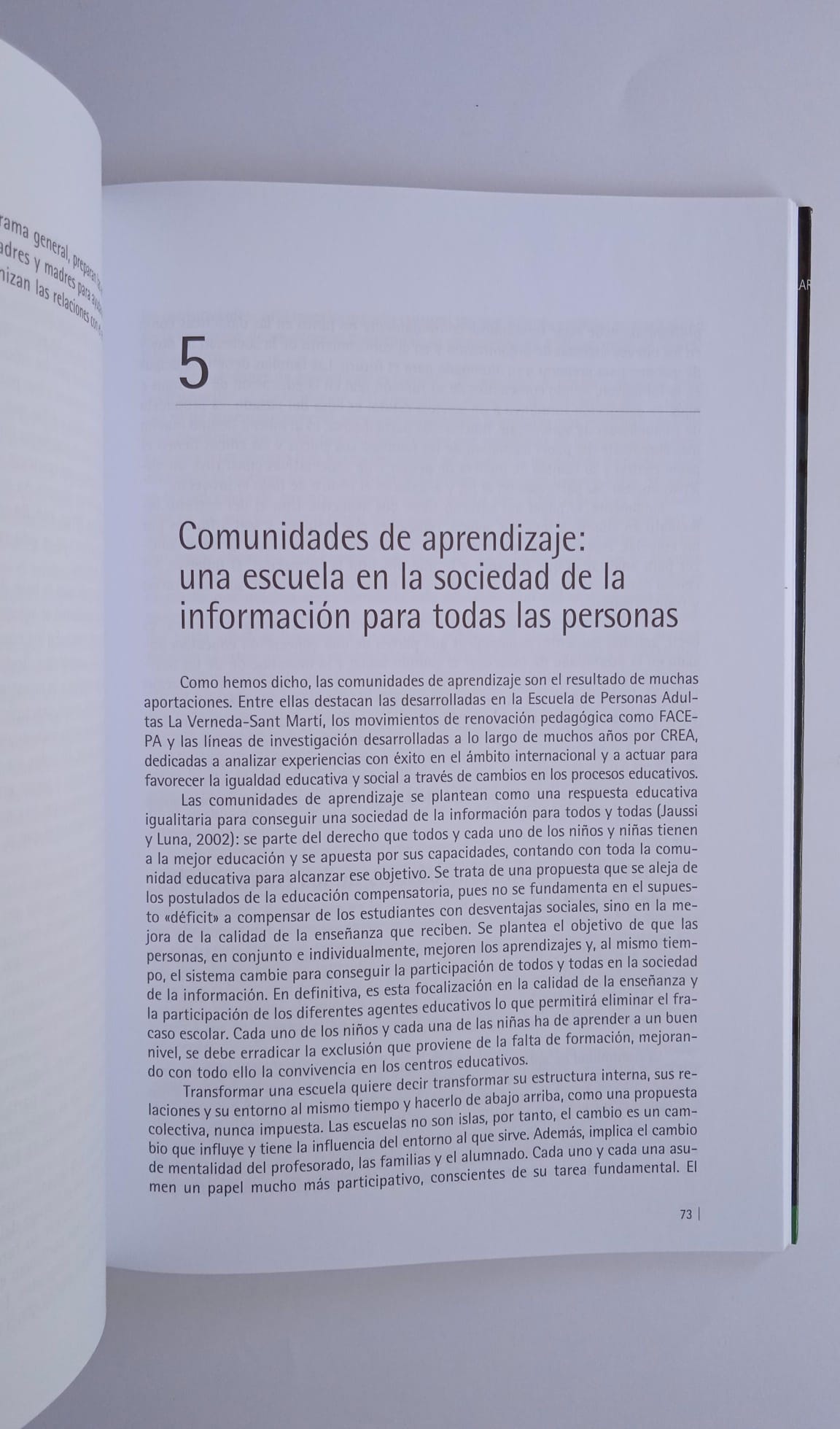 Libro Comunidades de aprendizaje. Transformar la educación