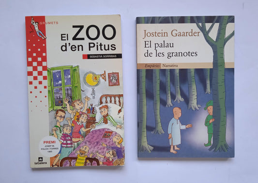 Libros El palau de les granotes y El zoológico d'en Pitus