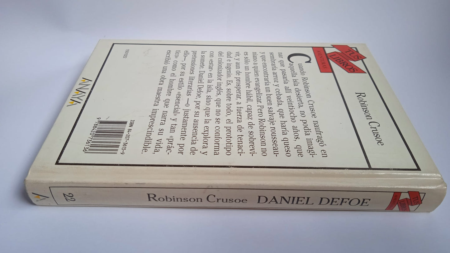 Libro Robinson Crusoe. Daniel Defoe. 1982