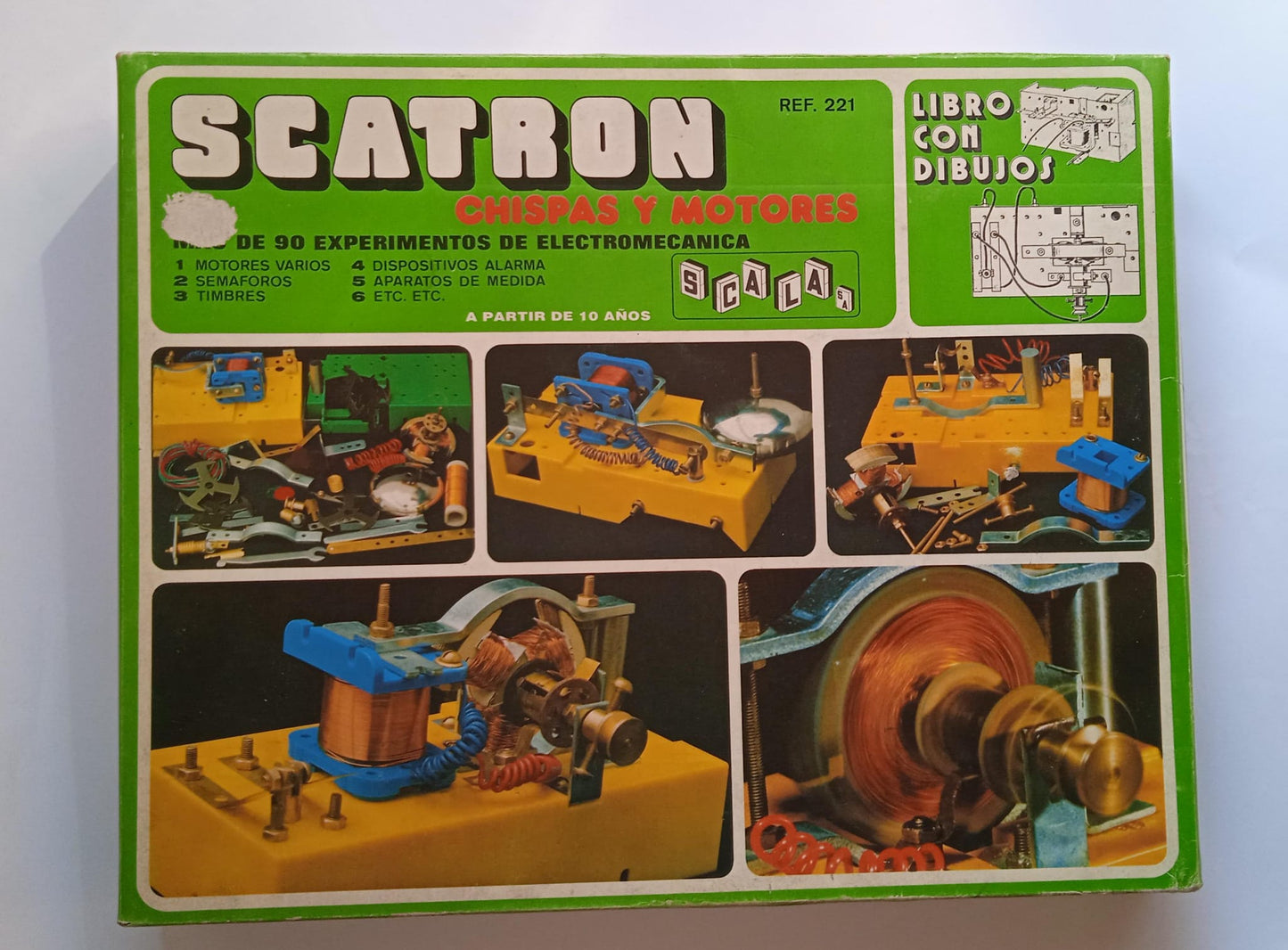 Juego Scatron. Chispas y motores. Años 80.