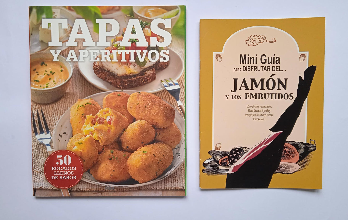 Guía para preparar tapas y aperitivos y Mini Guía del jamón.