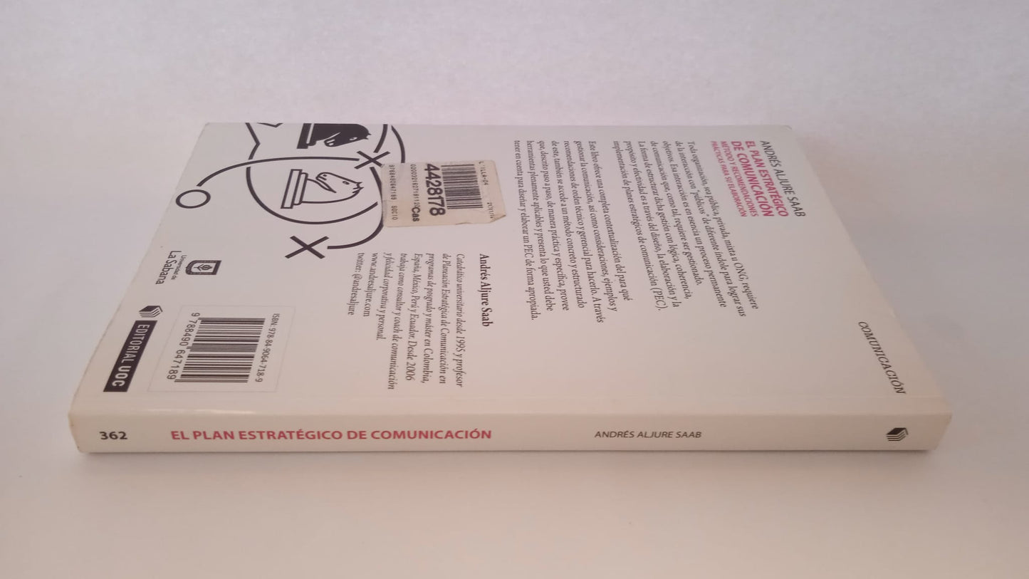 Libro El plan estratégico de comunicación. Andrés Aljure