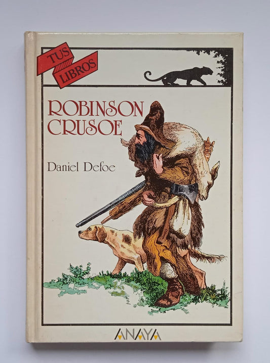 Libro Robinson Crusoe. Daniel Defoe. 1982