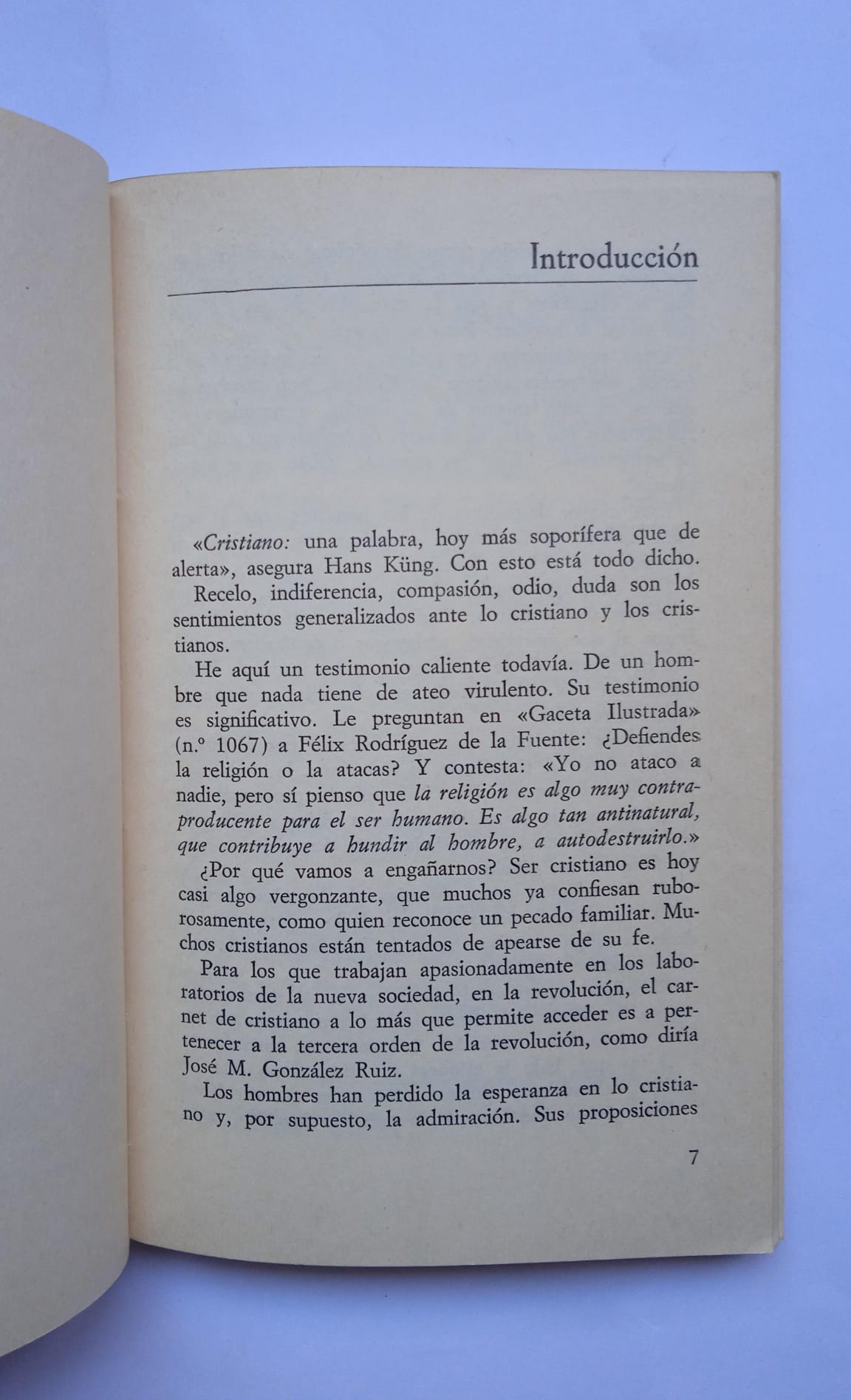 Libro Cristianismo. Tarea pendiente. Atilano Alaiz. 1979