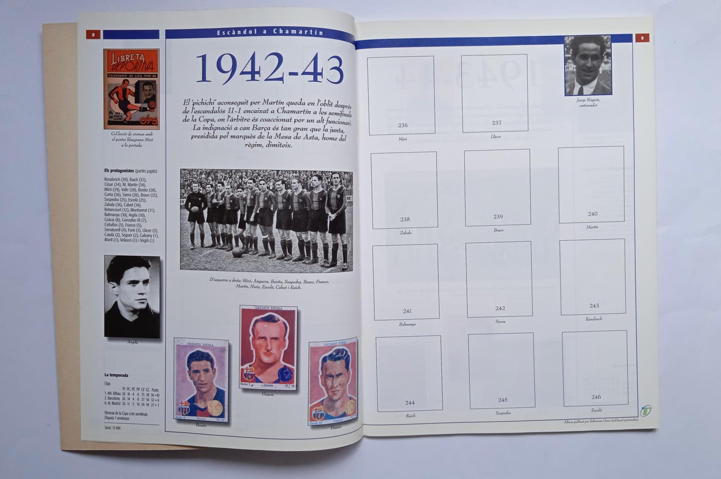 L'àlbum del Barça 1939-1972. Equipo de fútbol - FC Barcelona