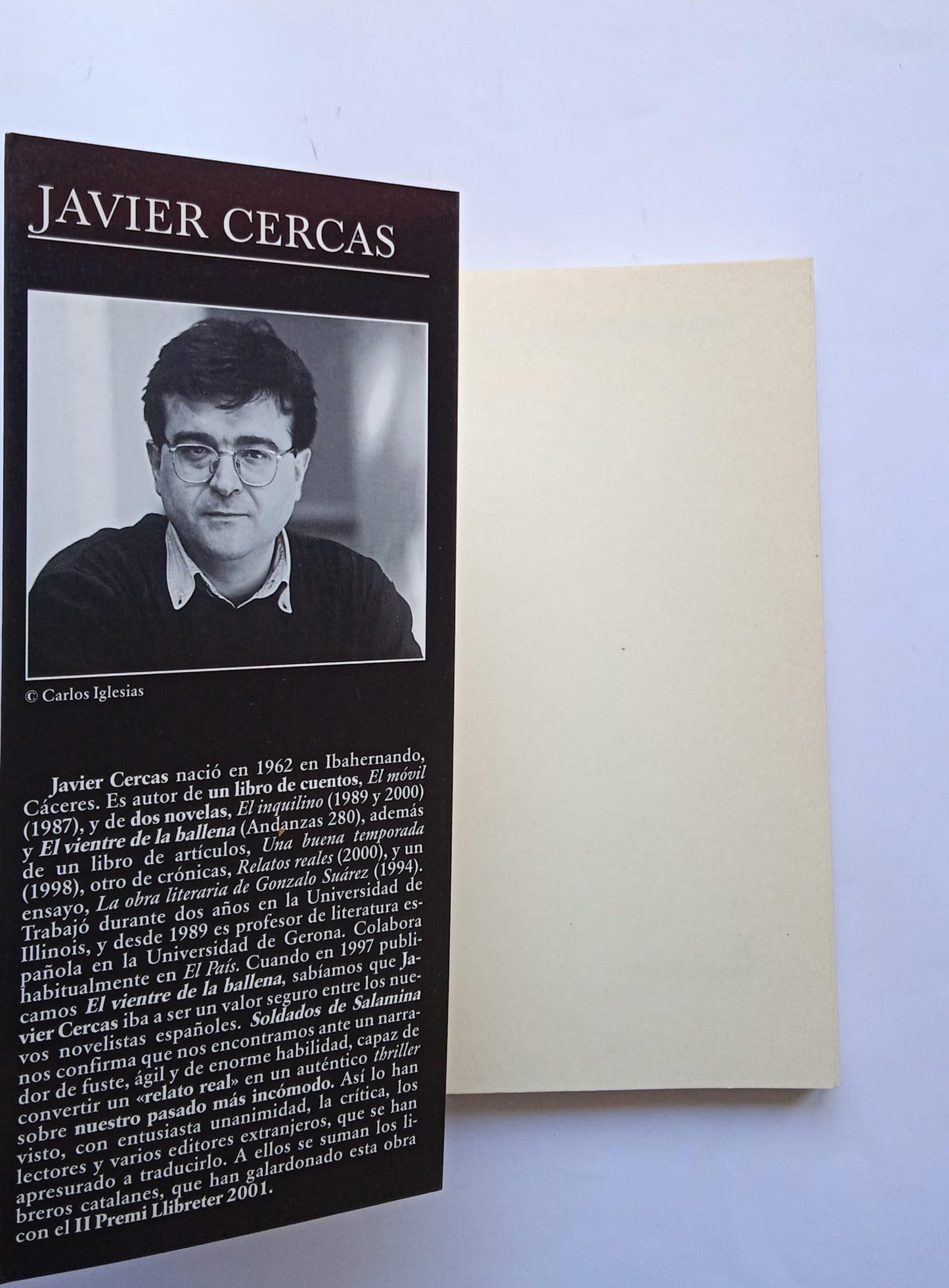 Libro Soldados de Salamina. Javier Cercas