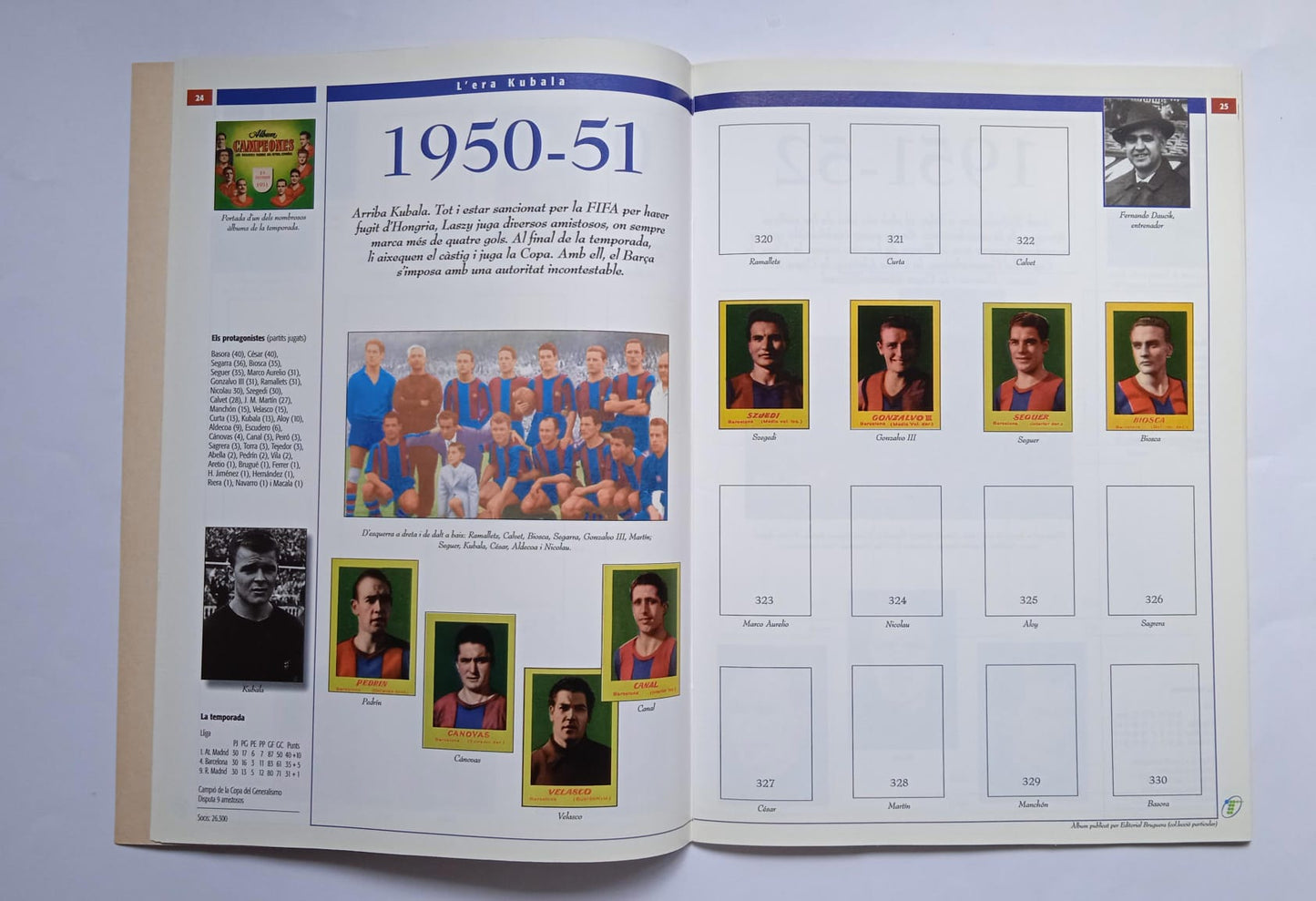 L'àlbum del Barça 1939-1972. Equipo de fútbol - FC Barcelona