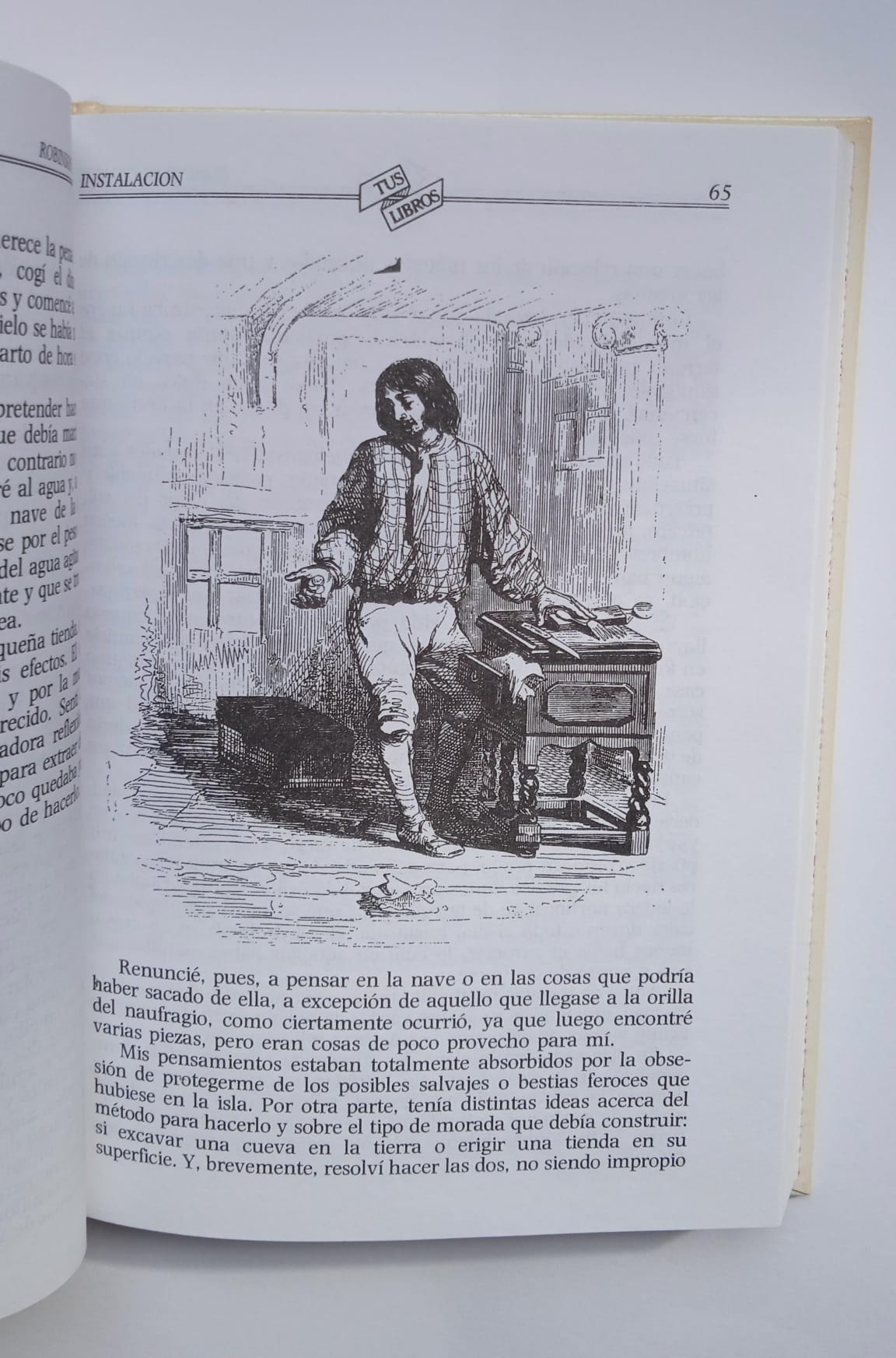 Libro Robinson Crusoe. Daniel Defoe. 1982