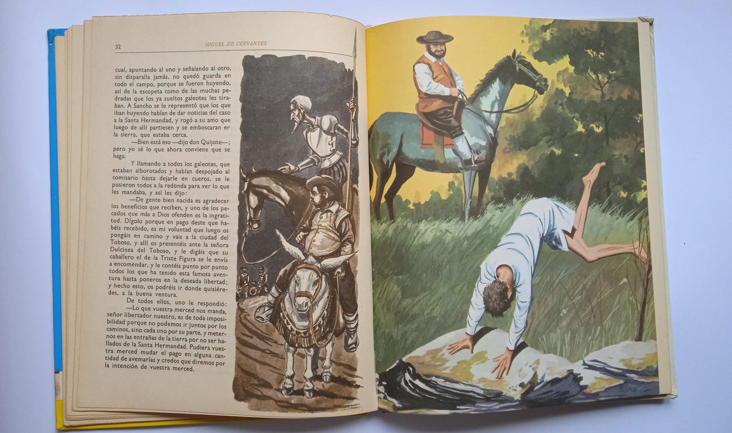 Libro Don Quijote de la Mancha. Miguel de Cervantes de 1967