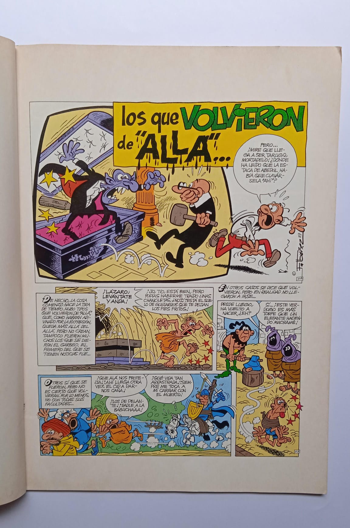 Cómic Mortadelo y Filemón. Los que volvieron de "allá". 1998