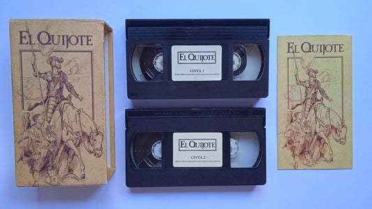 Dos VHS de El Quijote - Miguel de Cervantes. 1992