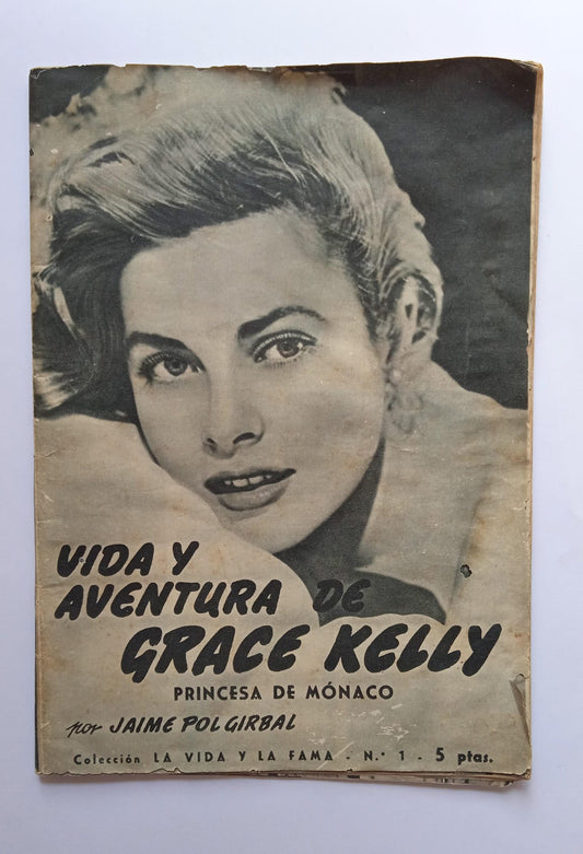 Revista Vida y aventura de Grace Kelly. Princesa de Mónaco. 1956