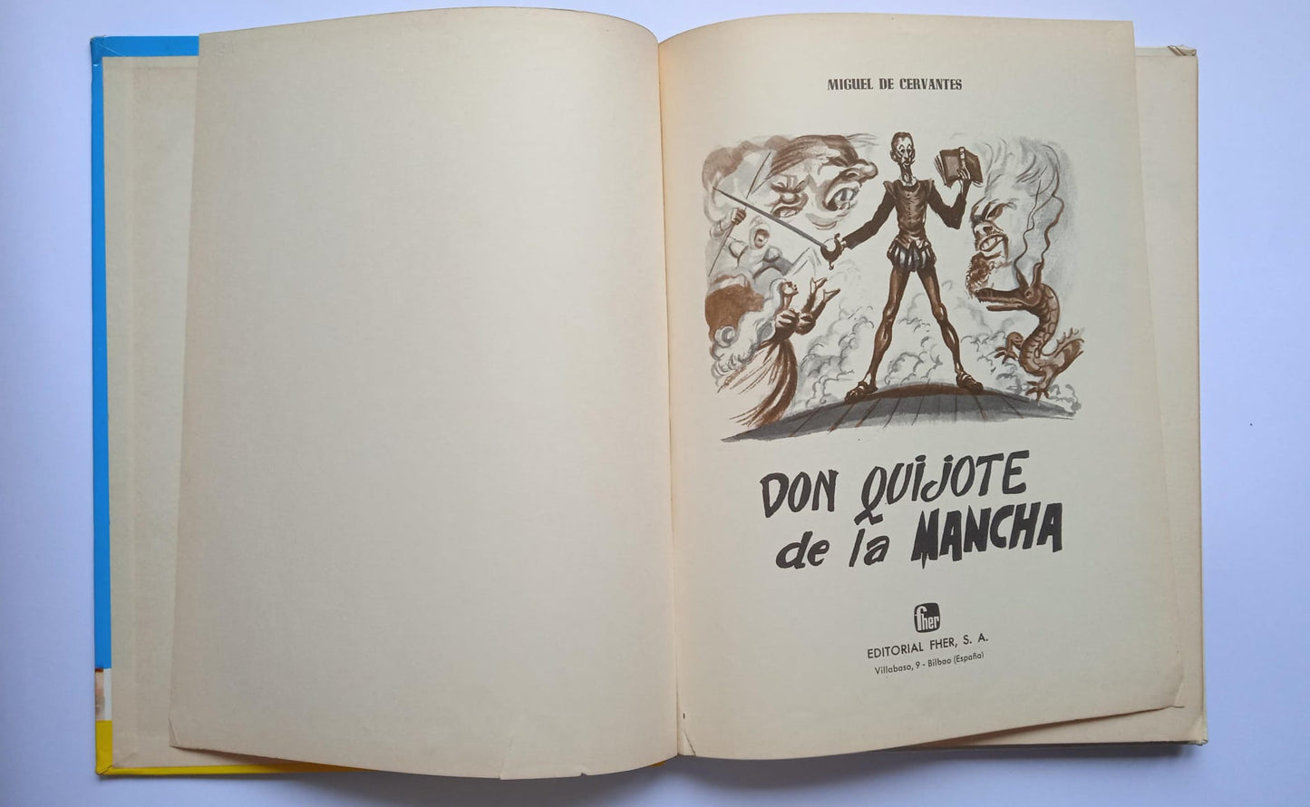 Libro Don Quijote de la Mancha. Miguel de Cervantes de 1967