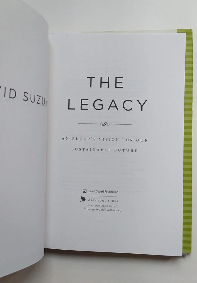 Libro The Legacy. David Suzuki