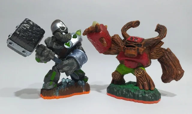 Figuras de Skylanders Giants: Crusher y Tree Rex. 2012