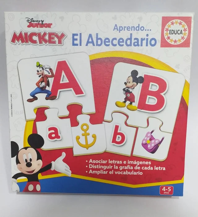 Puzzle de Mickey. Aprendo el abecedario