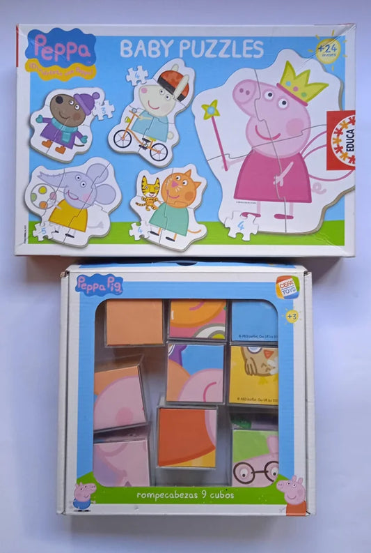 Peppa Pig Puzzle y rompecabezas de cubos