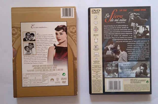 Películas en DVD Sabrina y La fiera de mi niña