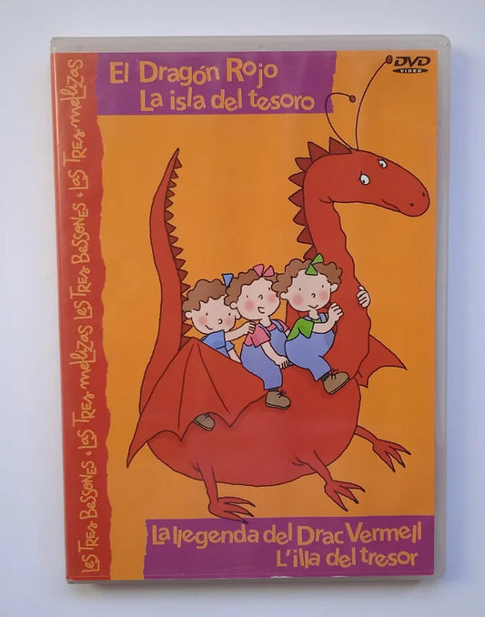 Película DVD El dragón rojo y la isla del tesoro.