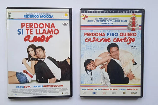 Películas en DVD Perdona si te llamo amor y Perdona pero quiero casarme contigo.