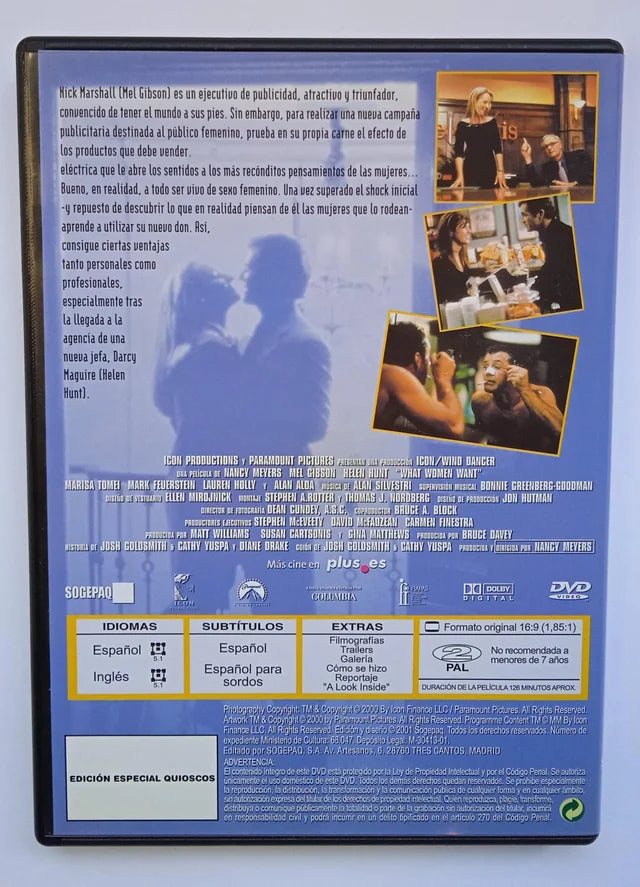 Película en DVD ¿ En qué piensan las mujeres?.